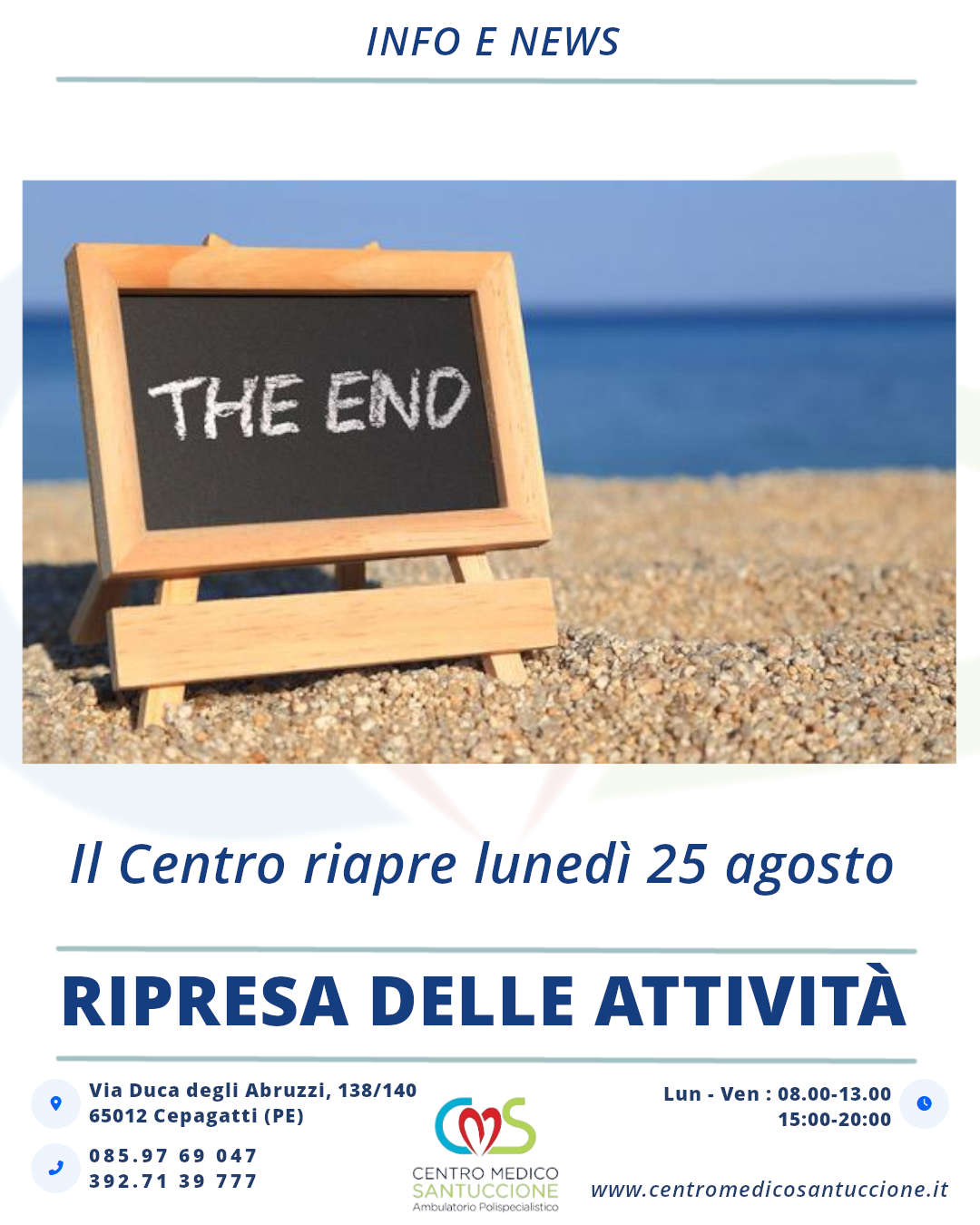 Ripresa delle attività
